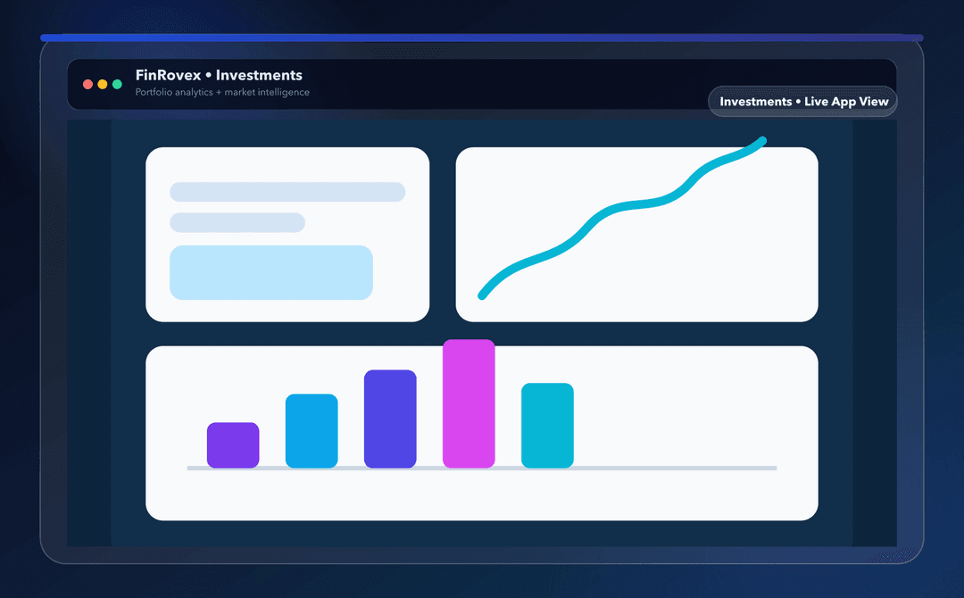 Investments webapp screenshot